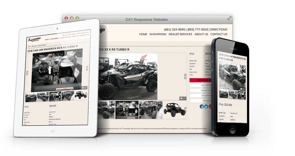DX1 Responsive Website Design example