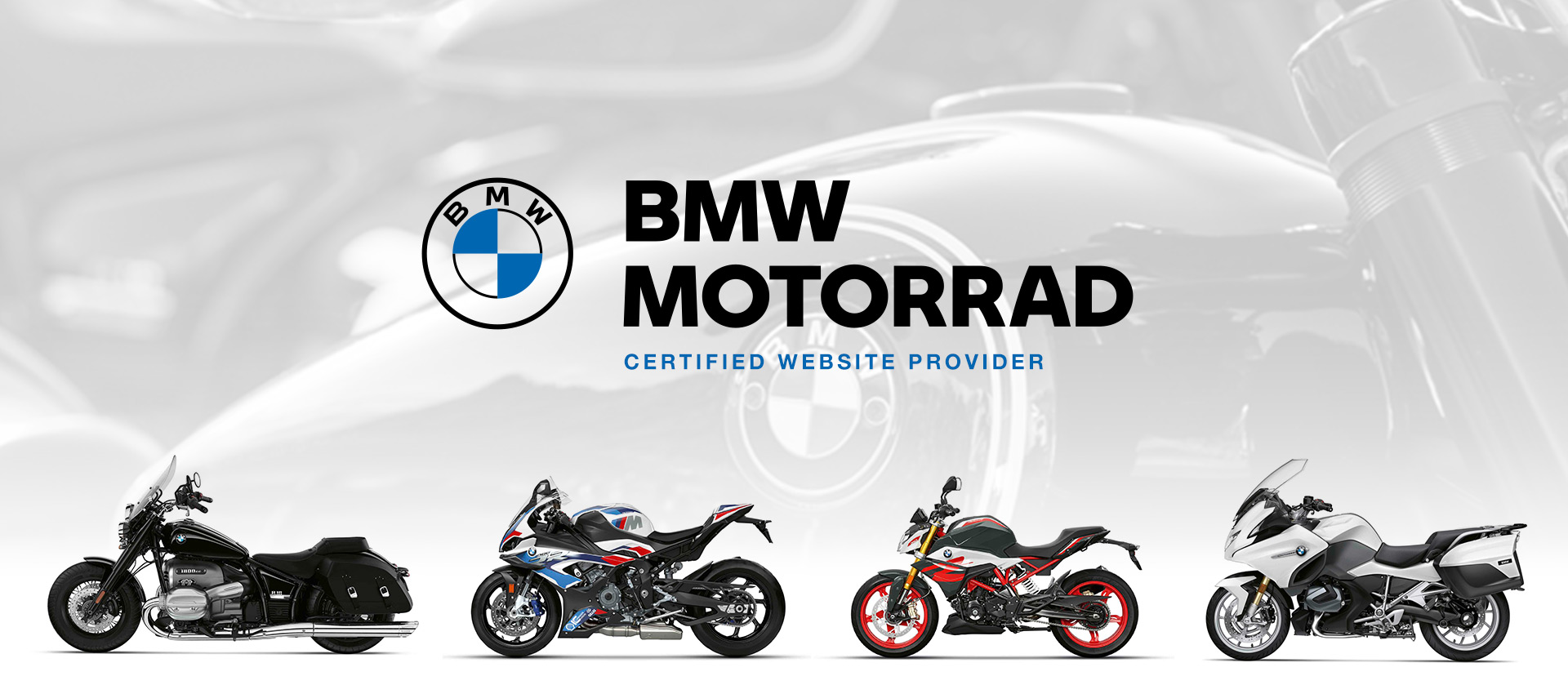  DX1 is proud to be a BMW Motorrad Certified Website Provider. 
